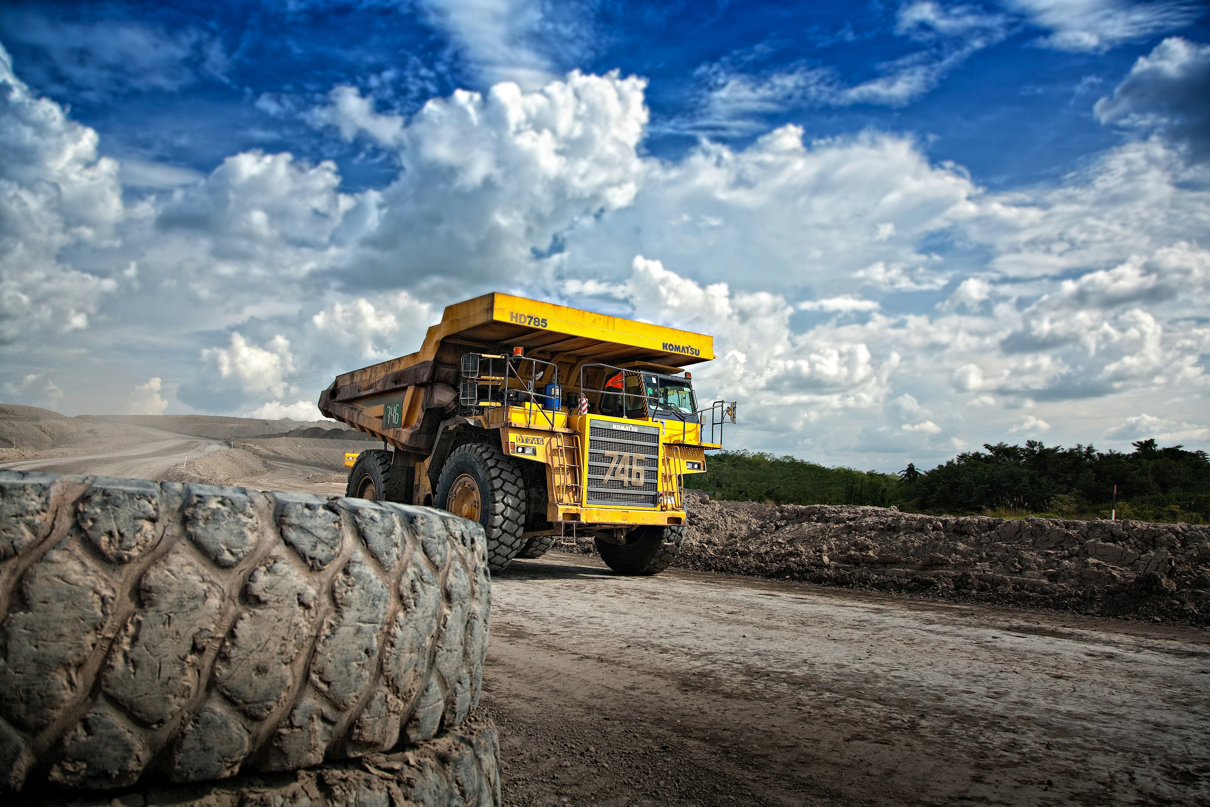Haul truck at a mine site